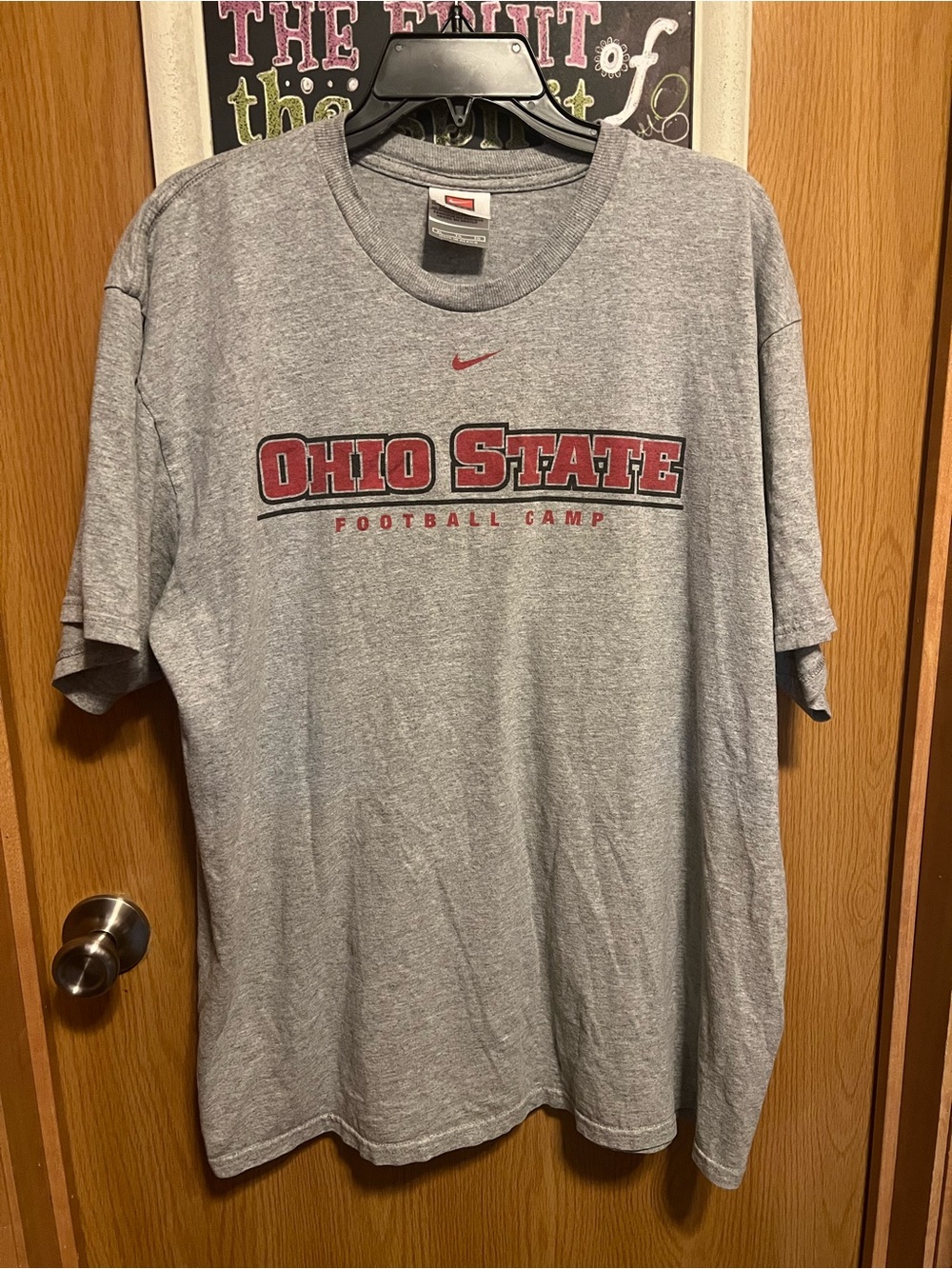 Nike Gray Ohio State Football Camp Short Sleeve T-Shirt